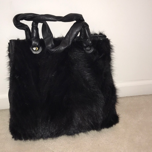 NWOT PAOLO MASI Mink Fur tote - Picture 3 of 8